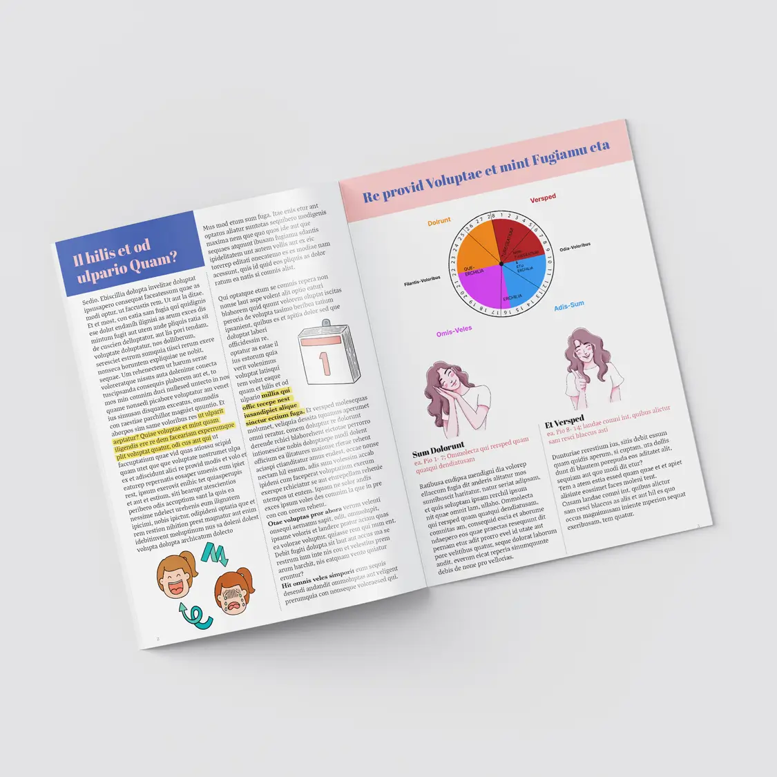 schulungsmaterial design frauen gesundheitskurs