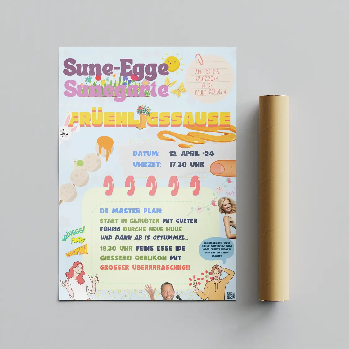 flyer design firmen-event sune-egge pfarrer sieber