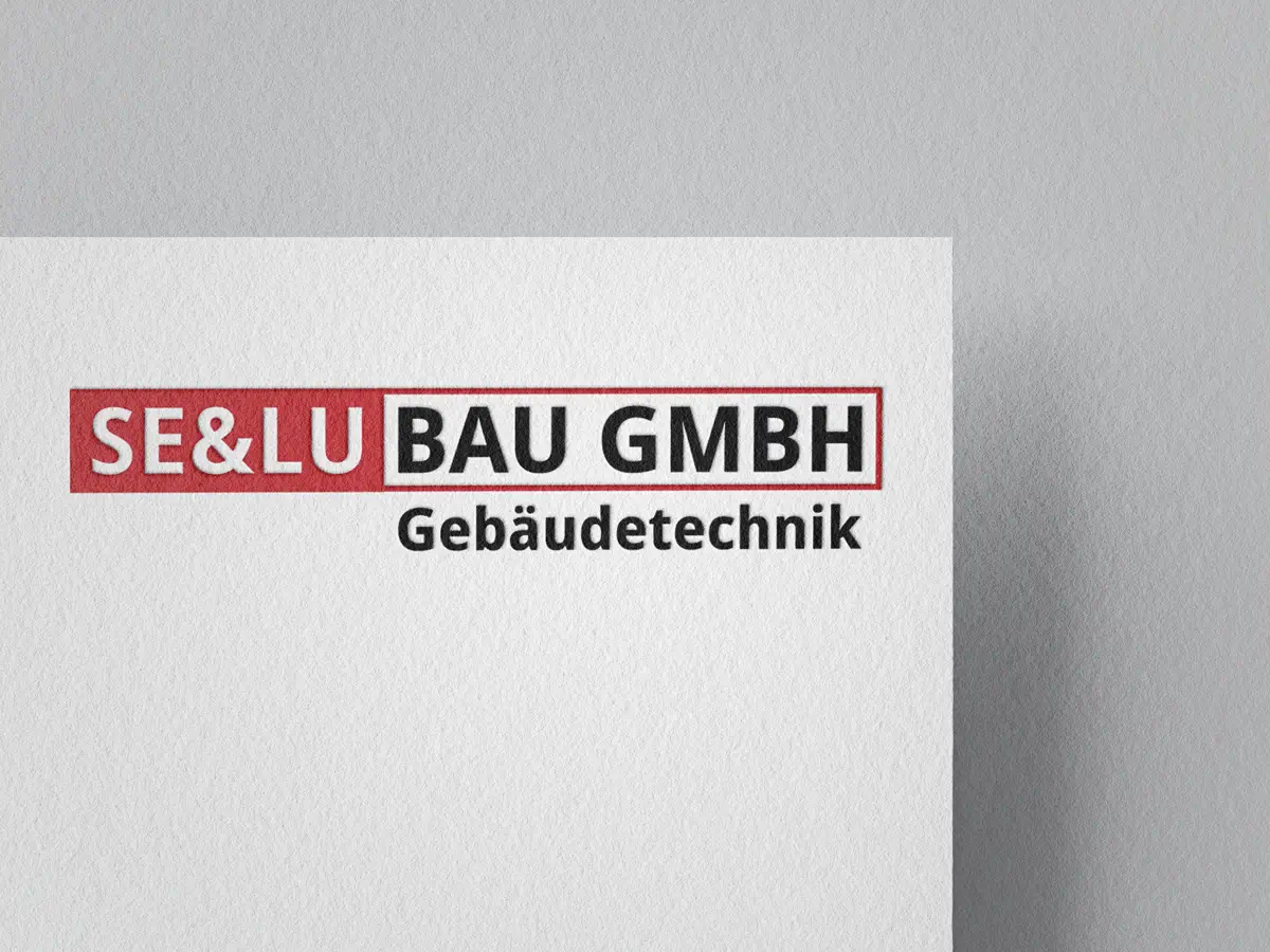 logo design sanitär firma selu bau