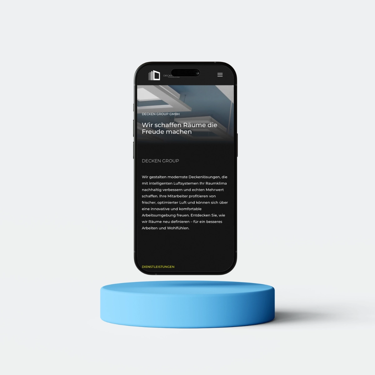 Decken Group Deckensysteme Aargau Webseite